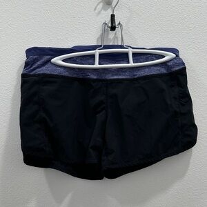 Lululemon Run Speed Women's Black Shorts size 6 lined